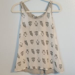 Anthropologie owl tank by Eloise